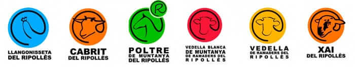 Ripollès local products (meats ripolles to femturisme cat)