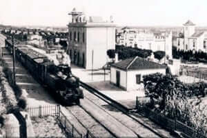 150 years of the railway Tarragona in Martorell (Estacio De San Juan Espi)