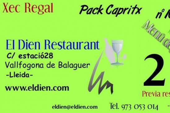 Cheque Regalo Capricho