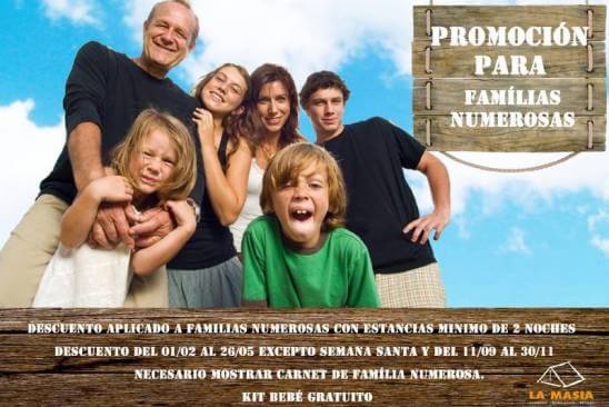 Promoció families nombroses
