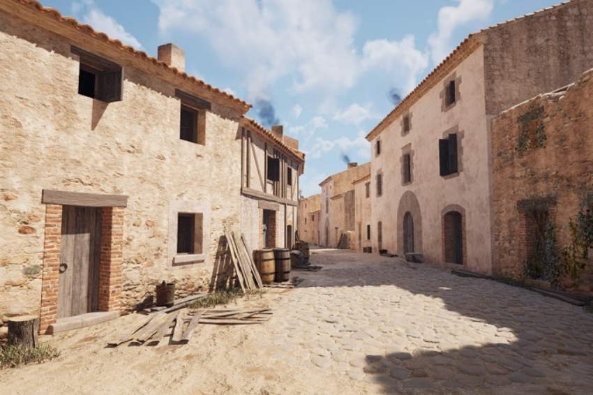 Virtual reality activity: La Garriga de 1716, A whole town in one street