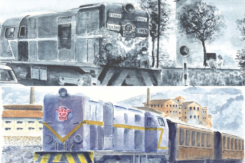 Exposición El Nostre Tren en el Local Social de Sant Julià de Cerdanyola
