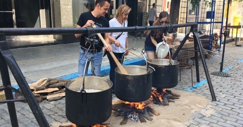 Feast of thermal sausage in Caldes de Montbui