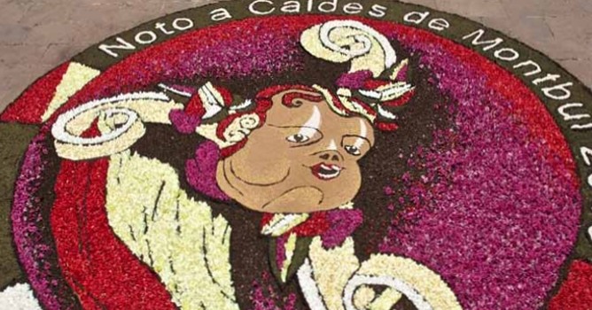 Fiesta del Corpus: Caldesflor en Caldes de Montbui