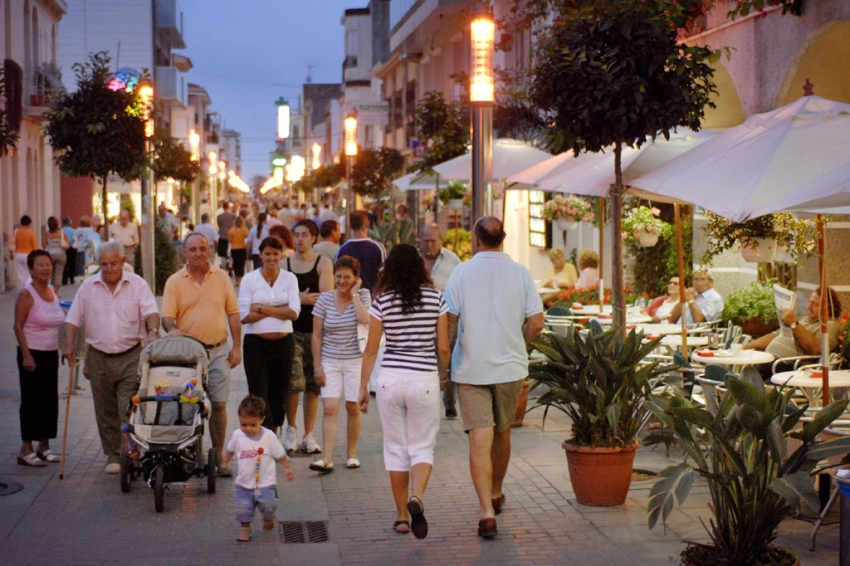 Fair-market of Summer of Pineda de Mar