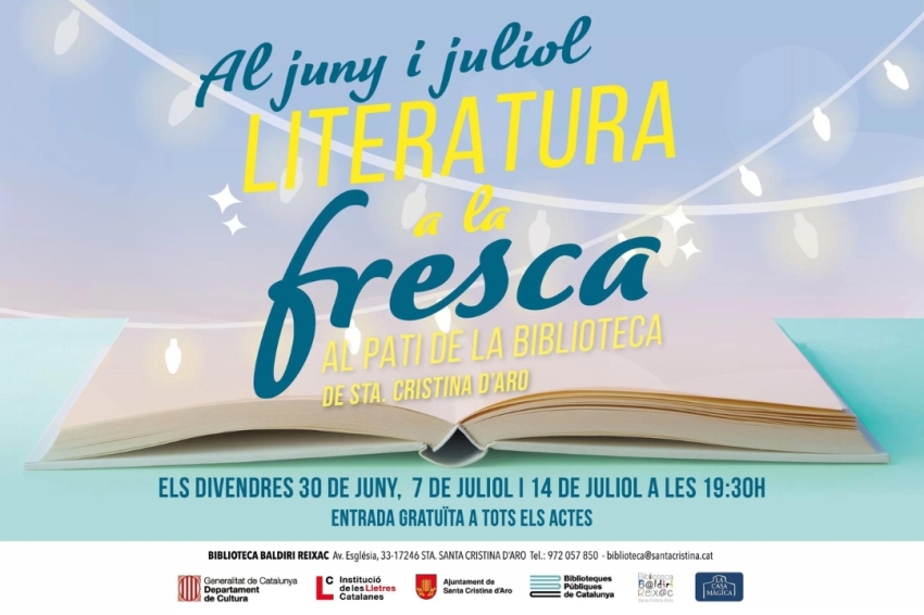 Literatura al aire libre en Santa Cristina d'Aro
