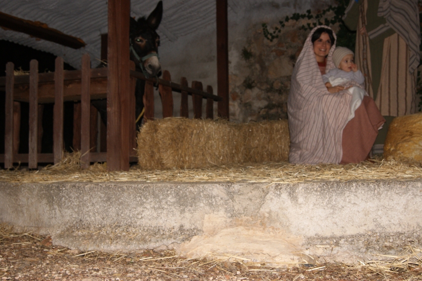 Living nativity scene of Jesus in Tortosa