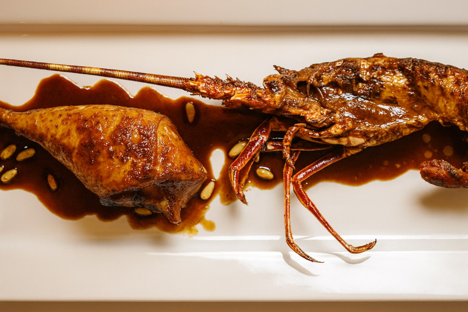 Lobster with chicken