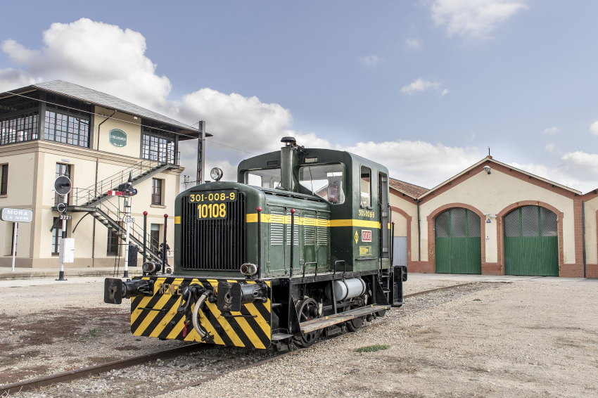 Empieza el verano con la locomotora Memé en el Museodel Ferrocarril