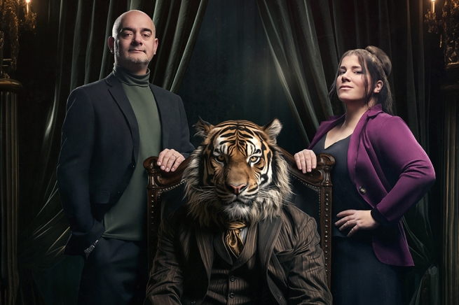 The play "The Tiger"; by Ramon Madaula in the Kursaal of Manresa