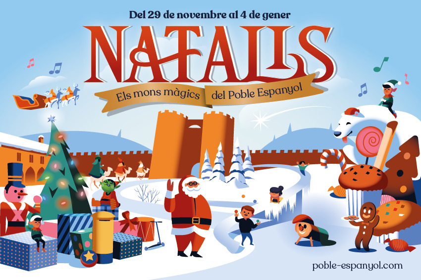 Natalis, the magical worlds of Christmas in the Poble Espanyol of Barcelona