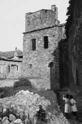 Bell tower of Santa Maria d'Isona after the War