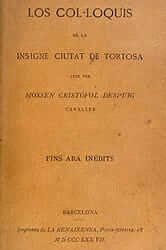 De ruta literària per la Catalunya Moderna (cristofor despuig col.loquis insigne ciutat barcelona)