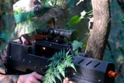 Ruta de parques de aventura (Laser Combat A Bosque Vertical)