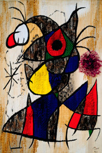 Route by Mont-Roig del Camp (Joan Miro Lizard Gold Feathers)