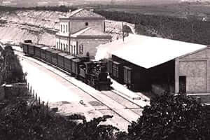 150 years Tarragona in Martorell Railway (Tren Sant Sadurni Principles Andenes 1900)