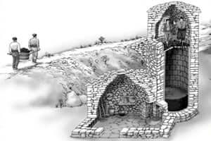 Tinas entre viñedos en el Pont de Vilomara i Rocafort (Estructura Tina De Viña)
