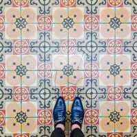 Barcelona, ​​?? mosaic tiling (Mosaics Barcelona Casa Calico)