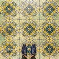 Barcelona, ​​?? mosaic tiling (M Viader Farm Mosaics Barcelona)