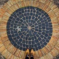 Barcelona, ​​?? mosaic tiling (Mosaics Gardens Barcelona Mirador del Alcalde Montjuic)