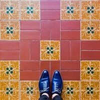 Barcelona, ​​?? mosaic tiling (Barcelona Mosaic Music Palace)