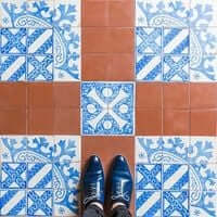 Barcelona, ​​?? mosaic tiling (Mosaics Barcelona Modernista Complex)