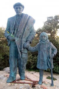 The exile in the Jonquera, the route of the republicans towards France (Monument To the Exile The Vajol)