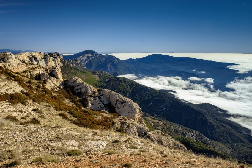 Sommet de Sant Alís dans la Sierra del Montsec