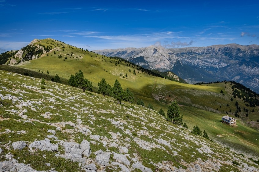 La Gallina Pelada des de la Font Freda (Serra d'Ensija)