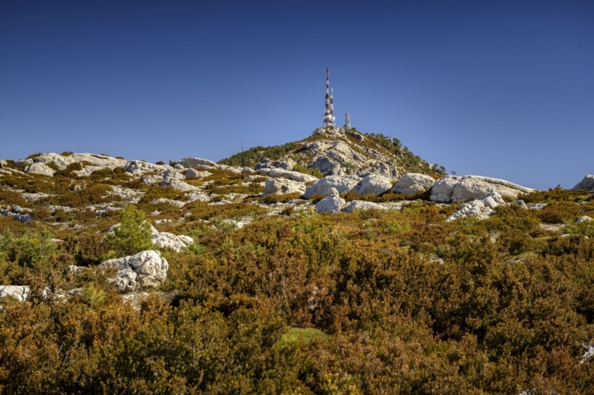 Ascent to Mont Caro from the Caro refuge