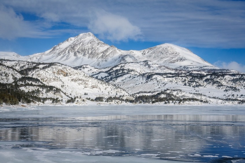 Parcours raquettes à travers le Lac des Bulloses