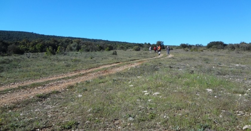 Tombe à travers la Sierra de Ancosa à La Llacuna