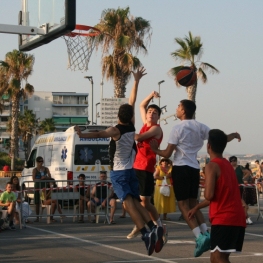 Basket-ball 3x3 à la plage de La Pineda