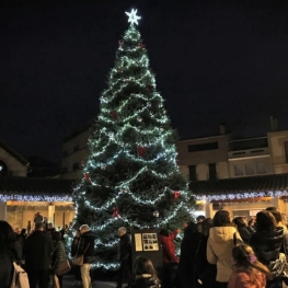 Encesa de l'arbre i llums de Nadal a Sant Hilari Sacalm