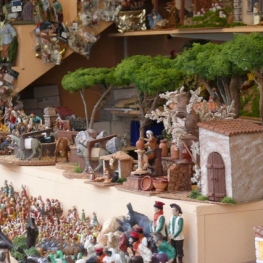 Nativity Scene and Christmas Ornaments in Mataró