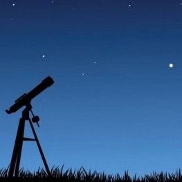 Night of astronomical observation in Montclar