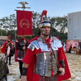 Living nativity scene in Salou