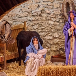 Living nativity scene of the Estels de Masia de Castelló in&#8230;