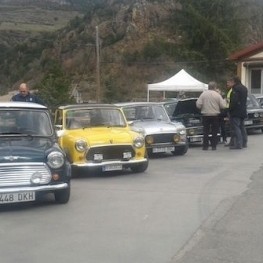 Encuentro de coches clásicos en Ribes de Freser