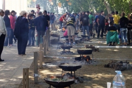 Contest of 'Cassoles de Tros' in Juneda