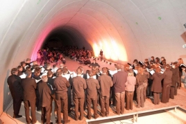 Concert sota el túnel de l'Autovia a Cervera