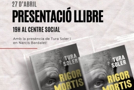 Presentació llibre 'Rigor Mortis' de Tura Soler a Ordis