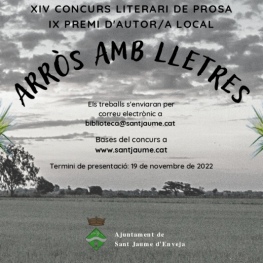 Literary prize "Rice with letters" in Sant Jaume d'Enveja