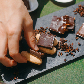 Dégustation de vins et chocolats dans la cave