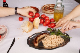 Taller de botifarres a l'Espai Gastronomia