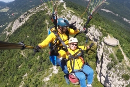 Paragliding flight: Figuerassa Viewpoints and Queralt Sanctuary