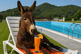 Burros + Piscina + Comida en Rukimon