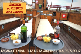 Creuer del vermut navegant pel riu Ebre a Tortosa - Lo Sirgador