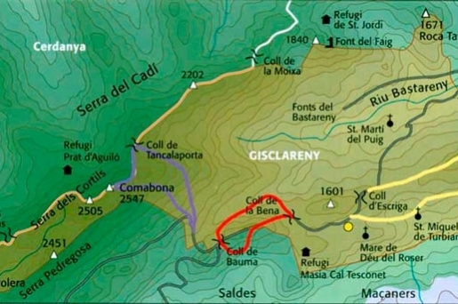 Gisclareny, ses itinéraires en majuscules