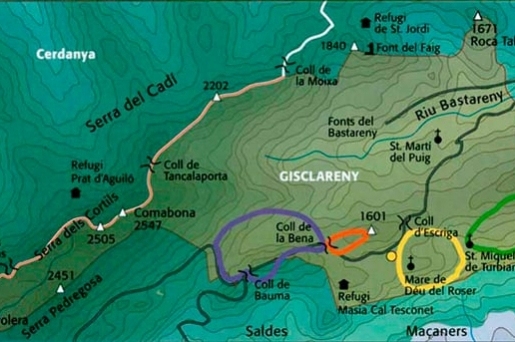 Gisclareny, les seves rutes en majúscules